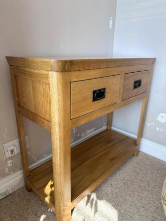 Image 2 of Oak Coffee table,TV unit and Console table