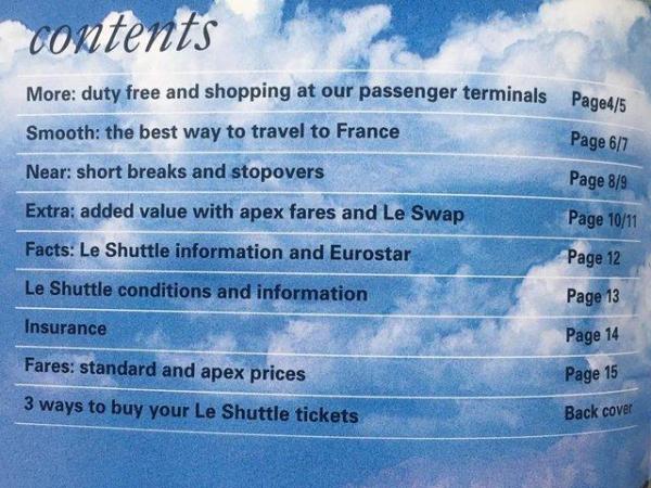 Image 2 of Vintage 1996 le Shuttle guide/leaflets + Eurostar leaflets.
