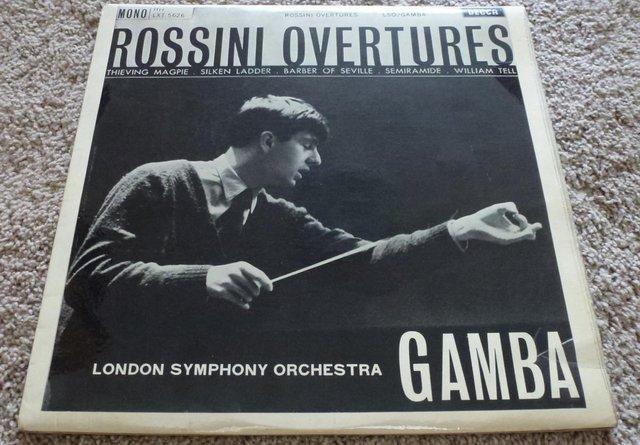 Preview of the first image of Rossini Overtures, Pierino Gamba, vinyl LP.