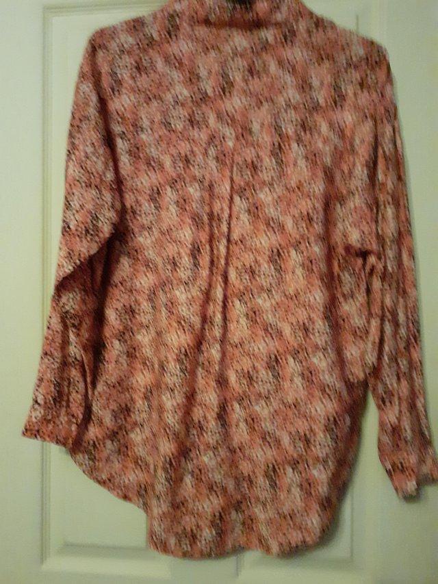 Preview of the first image of Size 14 Multi coloured Blouse £3.
