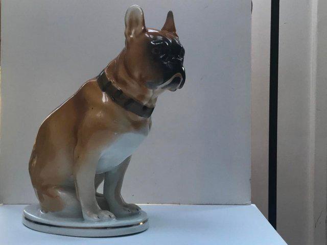 Preview of the first image of Vintage Lomonosov Russian porcelain Bulldog.