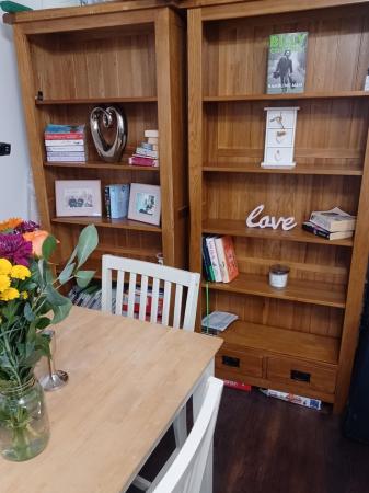 Image 1 of Solid Oak Bookcase x 2 available
