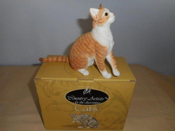 Image 3 of ALOVELY GINGER TABBY CAT FIGURIN