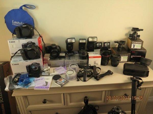 Image 1 of Canon Cameras, Lenses, tripods, filters and much more.
