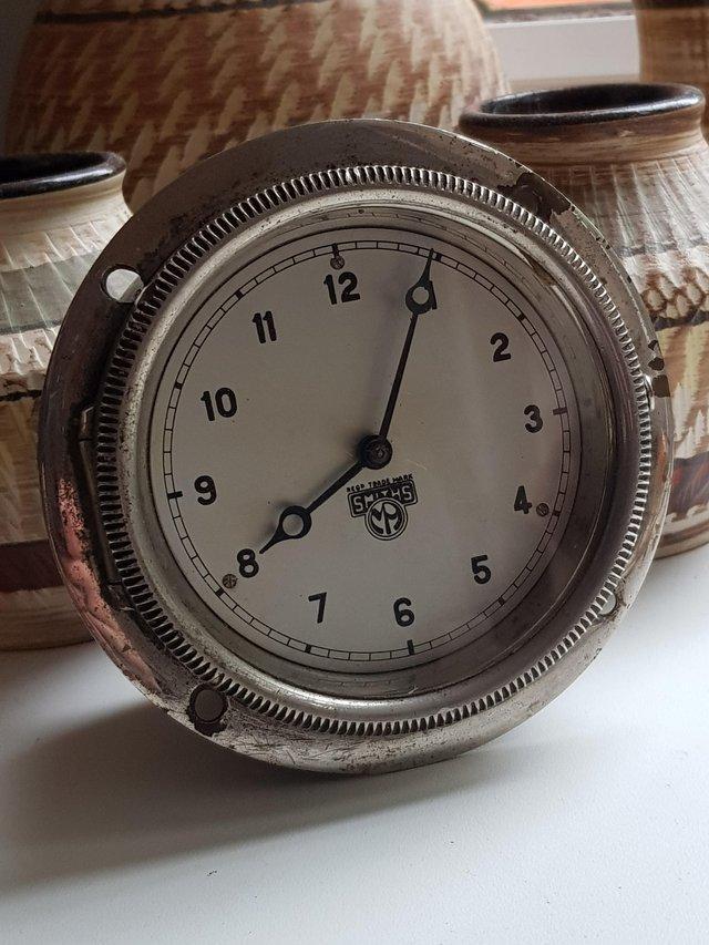 Preview of the first image of Antique 30's british smiths 8 day car / bus clock.