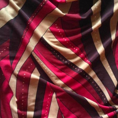 Image 4 of Vtg 90s PILOT sz8 Drape Neck Strappy Top, Burgundy Fawn Red