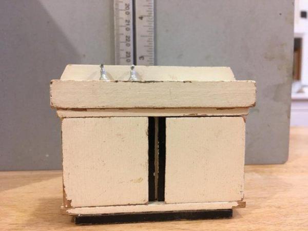Image 2 of Small scale doll house kitchen sink unit