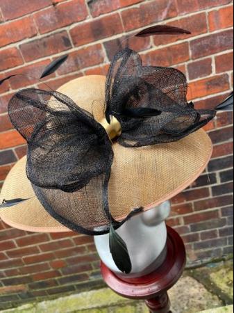 Image 1 of Simply Stunning Caramel with Black Bow Audrey Hepburn style