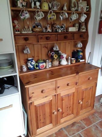 Image 3 of Solid pine Welsh dresser can be taken apart to move
