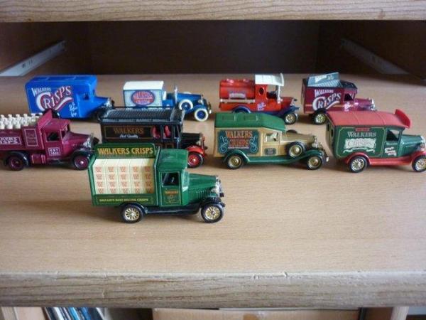 Image 2 of Collection of 9 Walkers Crisps Promotional Vans