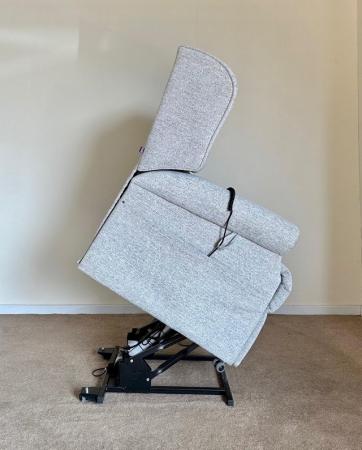 Image 15 of REPOSE ELECTRIC RISE RECLINER DUAL MOTOR CHAIR GREY DELIVERY