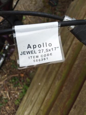 Image 2 of Ladies Apollo Jewel Bike 27.5 X 17"