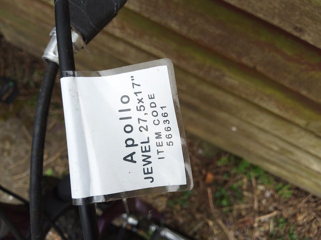 Ladies Apollo Jewel Bike 27.5 X 17"
- £155 ovno