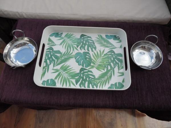 Image 3 of Serving Tray, Boxed Set of 6 CoasteRs & Curry Bowls.