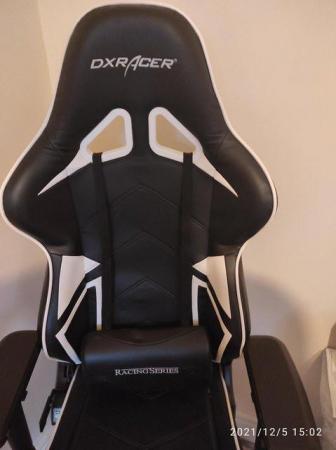 Image 9 of DX RACER GAMING CHAIR HARDLY USED