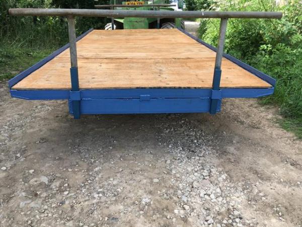 Image 3 of Flatbed Bale Trailer for Tractor Smallholding Harvest Hay
