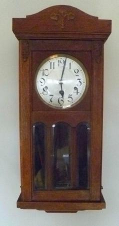 Image 1 of Antique Oak Wall Clock Westminster Belper workingRestoration