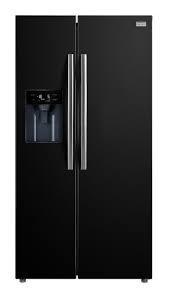 Preview of the first image of STOVES BLACK AMERICAN FRIDGE FREEZER-PLUMBED-WATER & ICE-.