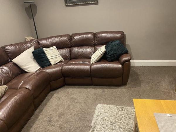 Image 1 of DFS Daytona 4 Seater Curved Power Plus Double Recliner