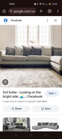 Image 1 of Grey Corner sofa ariel from scs