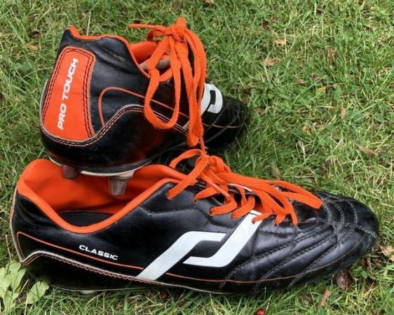 Image 1 of GREAT PRO TOUCH CLASSIC FOOTBALL BOOTS SIZE 8 RUGBY HOCKEY