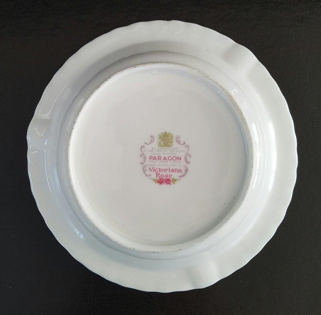 Preview of the first image of Paragon "Victoriana Rose" Fine Bone China Ashtray in Excell.