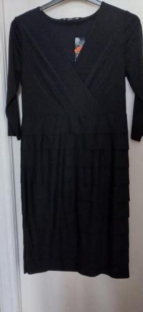 Image 1 of New with tags - Black Tiered Dress Size 12
