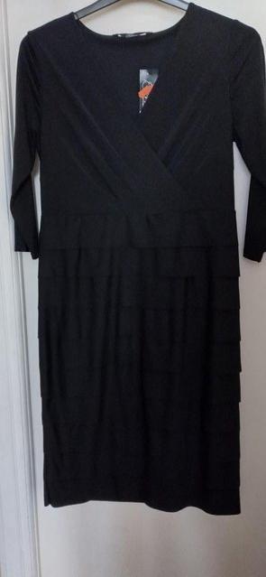 Preview of the first image of New with tags - Black Tiered Dress Size 12.