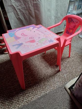 Image 2 of Childs Pepper Pig table and chair