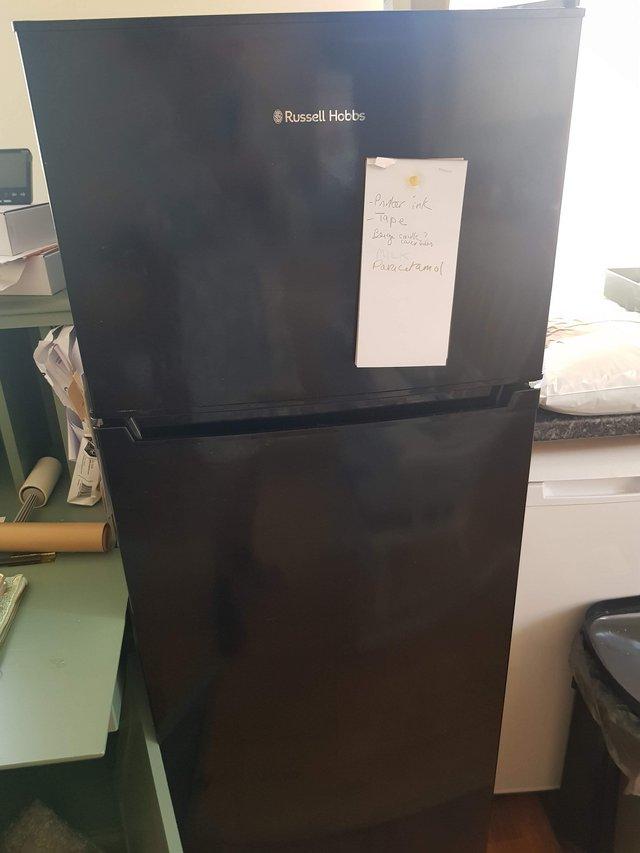 Preview of the first image of Russell Hobbs  Black fridge freezer ..