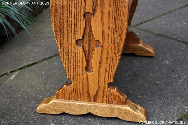 Image 61 of AN OLD CHARM VINTAGE OAK MAGAZINE RACK COFFEE LAMP TABLE
