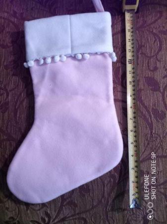 Image 2 of Christmas Princess Wishes stocking with Fairy Applique BNWT