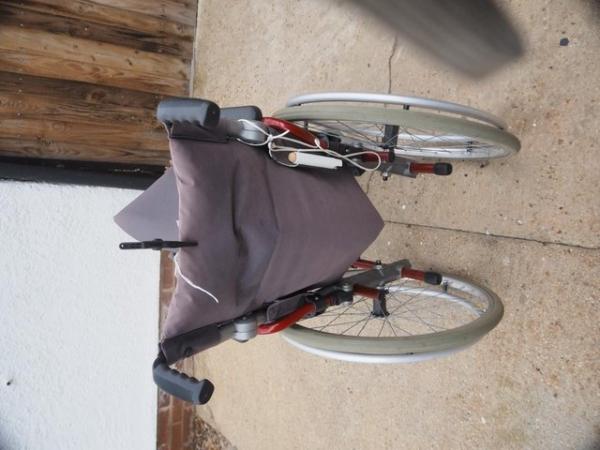 Image 2 of (F ) Wheelchair Self Propelled Folding (Sunrise Medical )