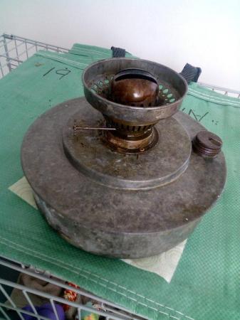 Image 1 of LARGE PARAFIN OIL BURNER DOUBLE WICK WAS USED IN MY GARAGE I