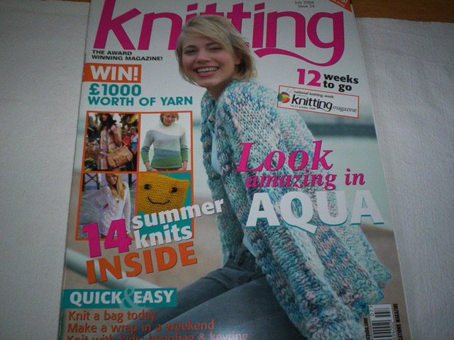 Preview of the first image of Knitting Magazine for July 2006 Issue 37 Very Good Condition.