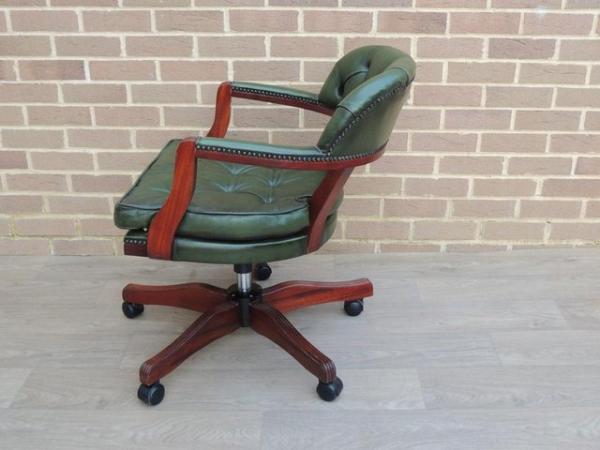 Image 8 of Green Padded Bankers Chair (UK Delivery)
