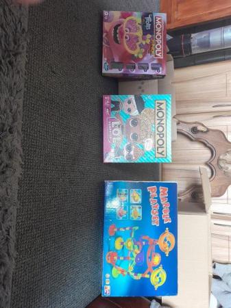 Image 3 of 2  different board games and a marble game