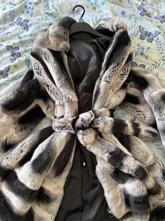 Image 3 of Mink chinchilla  coat size  10 to 12