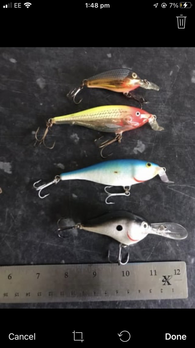 Preview of the first image of 7 rapala pike fishing lures perch zander sea crankbait bait.
