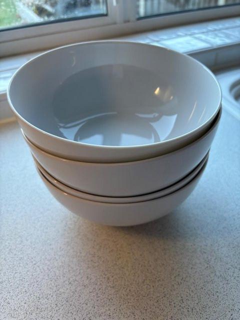 Preview of the first image of 4 x Large White French China Bowls.