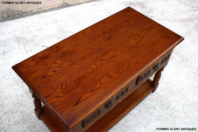 Image 39 of OLD CHARM LIGHT OAK TWO DRAWER OCCASIONAL COFFEE TABLE STAND