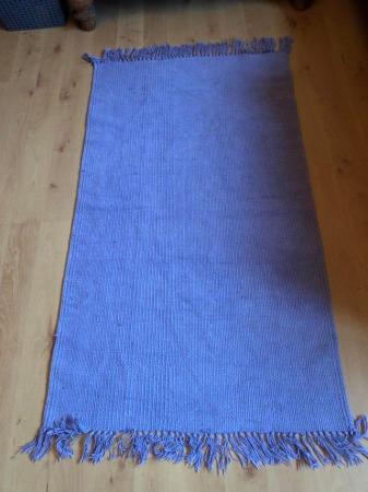 Image 1 of Small purple woven washable rug