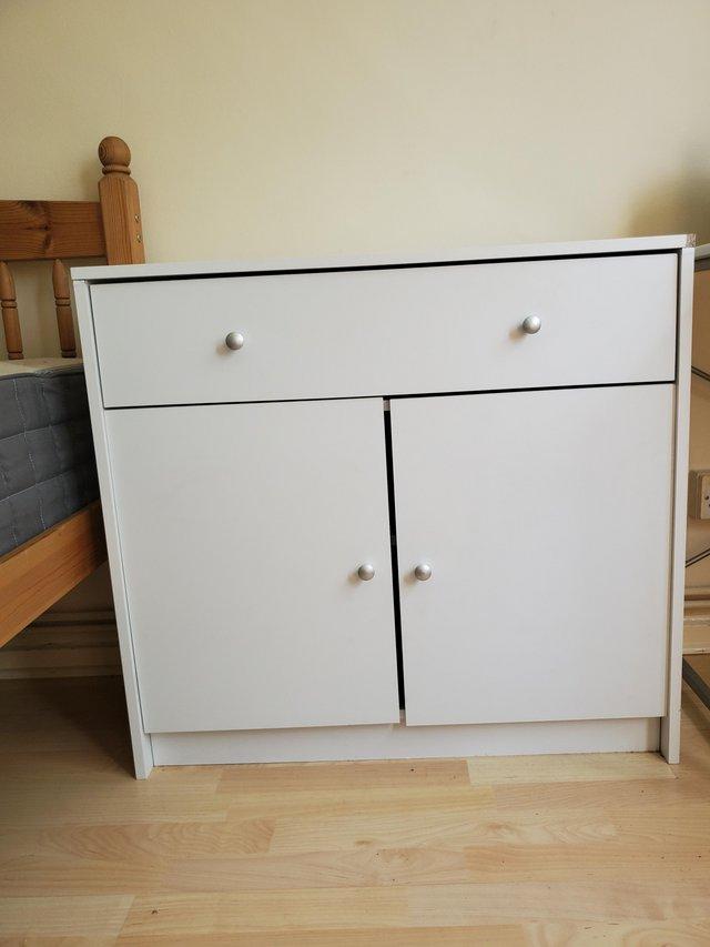 Preview of the first image of Argos White Sideboard for sale.