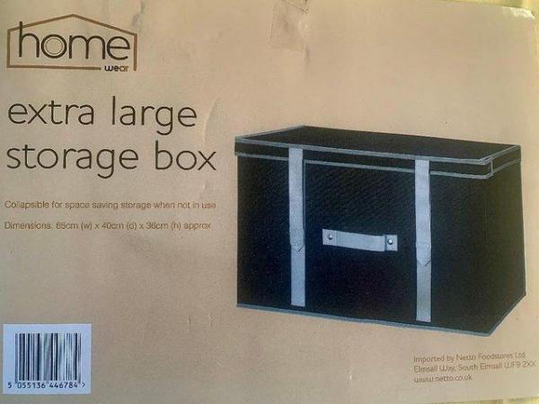 Image 1 of EXTRA LARGE COLLAPSIBLE STORAGE BOX