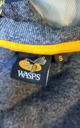 Image 2 of Wasps rugby zip up hoodie size small