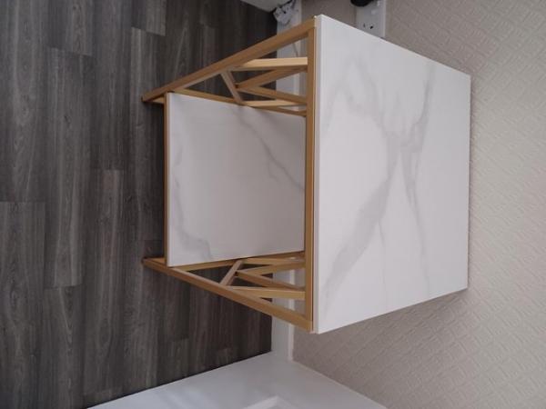 Image 1 of SOFA.MARBLE. SIDE .TABLE.