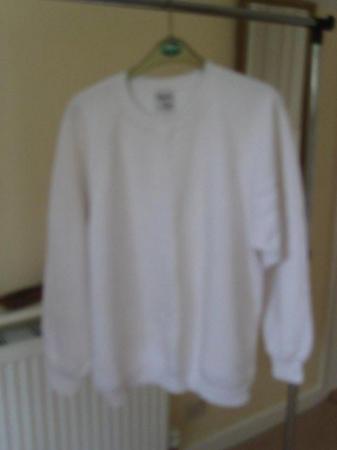 Image 1 of White "Jerzees 762" bowls sweater