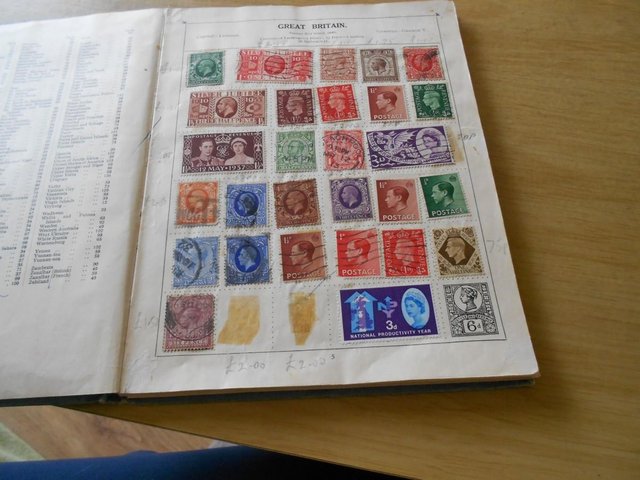 Preview of the first image of 1940's Olympia Stamp Album.