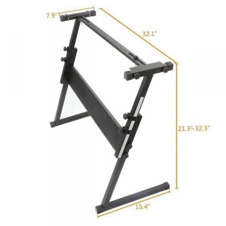Image 2 of Model Z Q-1B Black Electronic Piano Stand