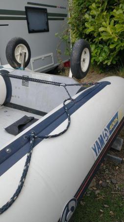 Image 1 of Yamaha 400 inflatable on snipe trailer
